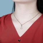 Silver Money Bag Pendant Iced Out Chain 3