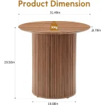 Small Round Dining Table 31-inch for 2 People 2