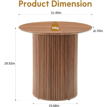 Small Round Dining Table 31inch for 2 People 2 | PricZone Small Round Dining Table 31 inch for 2 People 2 | PricZone
