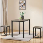 Compact 2-Person Dining Set with Chairs 4