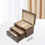 Wooden Watch and Jewelry Organizer Display Case 1