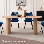 71-Inch Oval Farmhouse Dining Table 4