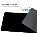3mm Black Gaming Mouse Pad Large Desk Mat Non-Slip 4