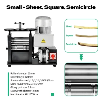 110V Rolling Mill 370W 750W Jewelry Making Machine 2