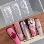 3D Snake Nail Silicone Carving Mold 1-3pcs Set 3