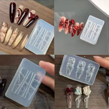 3D Snake Nail Silicone Carving Mold 13pcs Set 2 | PricZone 3D Snake Nail Silicone Carving Mold 1 3pcs Set 2 | PricZone