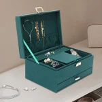 3-Tier Lockable Jewelry Organizer Box 17x24cm 4