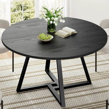 IRONCK Round Dining Table 51-inch for 6 People 1