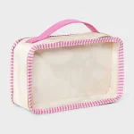 Travel Jewelry Organizer Case Cream Pink 3