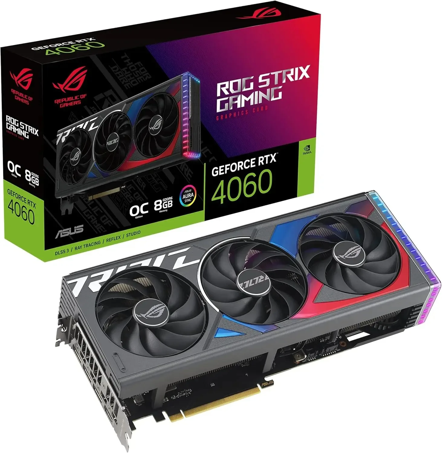 ASUS ROG Strix RTX 4060 OC 8GB GDDR6 Gaming Card 1 ASUS ROG Strix RTX 4060 OC 8GB GDDR6 Gaming Card 1