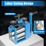 3:1 Gear Jewelry Rolling Mill 72mm Metal Press 4