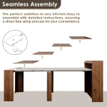 Extendable Dining Table with Storage Folding 3