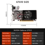 GT610 1-2GB DDR3 64-Bit HDMI VGA DVI Graphics 6
