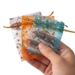 50pc Moon Star Organza Bags Party Favor Pouch 3