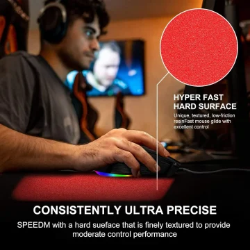 NPET SPEEDM Gaming Mousepad Hard Surface Esports 2