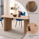 71-Inch Oval Farmhouse Dining Table 5