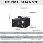 1150C 2L Vacuum Casting Machine 110V Furnace 3