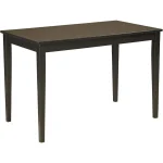 Elegant Black Rectangular Dining Table 1