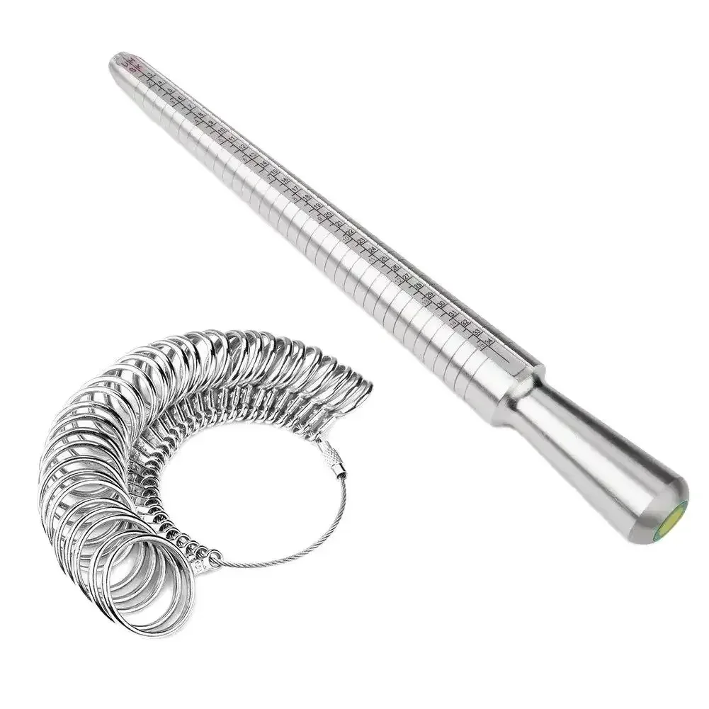 Ring Sizer Mandrel Kit Finger Gauge Jewelry Tool 1 Ring Sizer Mandrel Kit Finger Gauge Jewelry Tool 1