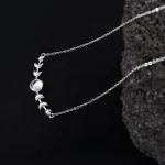 Moonstone Necklace Women 925 Silver Moon Phase 2