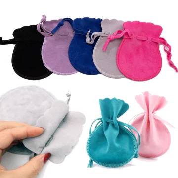 10pcs Small Velvet Jewelry Pouch Drawstring Bag 1