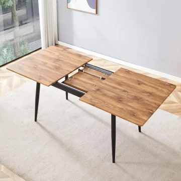 Extendable Wood Dining Table 59 to 75-Inch 1