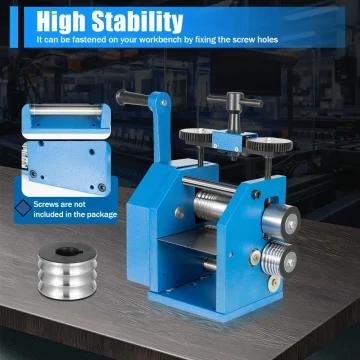 3:1 Gear Jewelry Rolling Mill 72mm Metal Press 1