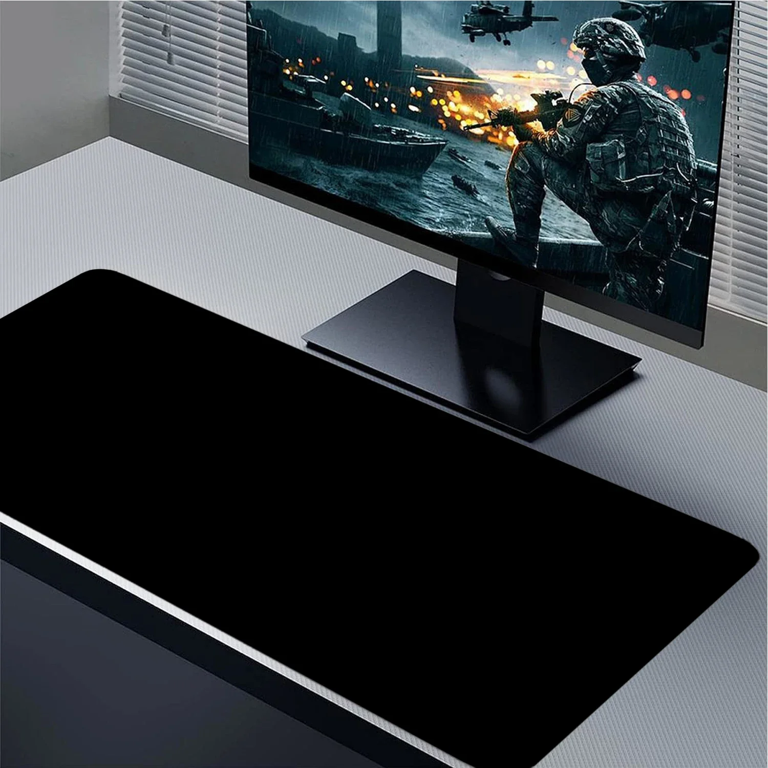 3mm Black Gaming Mouse Pad Large Desk Mat Non-Slip 6 3mm Black Gaming Mouse Pad Large Desk Mat Non-Slip 6