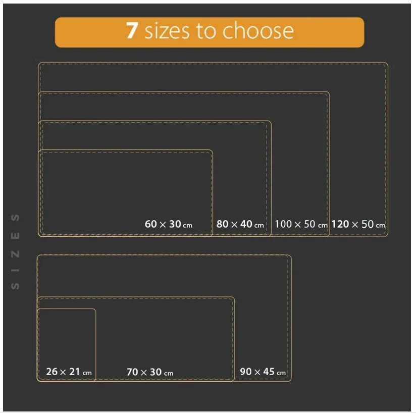 Double-Side PU Mouse Pad Large Anti-Slip Desk Mat 6 Double-Side PU Mouse Pad Large Anti-Slip Desk Mat 6