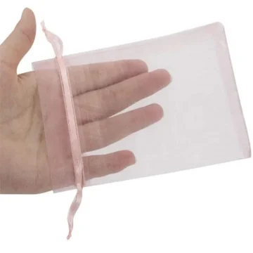 50pcs Pink Organza Drawstring Jewelry Pouch Bag 2 | PricZone
