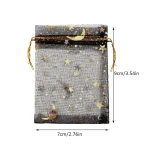 50pc Moon Star Organza Bags Party Favor Pouch 4