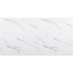 White Faux Marble Dining Table 70-inch for 6 5