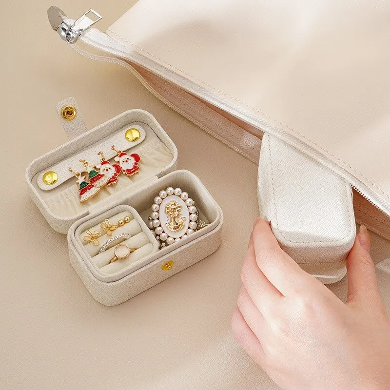Mini Travel Jewelry Box Portable Organizer 1 Mini Travel Jewelry Box Portable Organizer 1