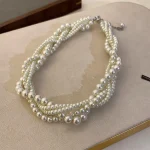 Bridal Pearl Choker Elegant Fashion Necklace 2