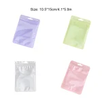 100Pcs Clear Macaron Bags Earring Pouches 4