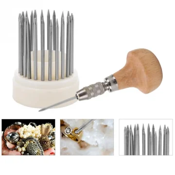 Milgrain Tool Set Beading Wheels Jewelry Tool 1