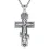 925 Sterling Silver Orthodox Cross Necklace Amulet