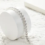 Roman Crystal Geometric Chain Bracelet for Women 6