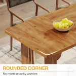 Modern Wood Dining Table 71-inch for 6 to 8 3