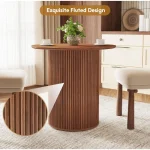 Small Round Dining Table 31-inch for 2 People 4