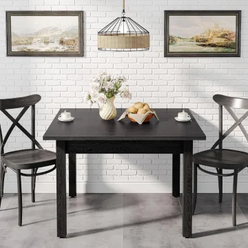 Modern Square Wood Dining Table for 2-4 People 2