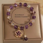 Amethyst Money Bag Bracelet Zirconia 4