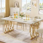 Rectangular Dining Table for 4-6 Modern Kitchen 3