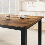 79-Inch Industrial Dining Table for 6-8 Rustic 4