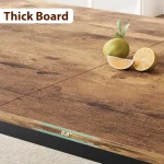 79-Inch Industrial Dining Table for 6-8 Rustic 3