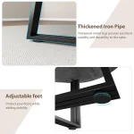 42-Inch Round Farmhouse Table with Storage 4