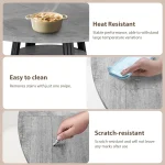 42-Inch Round Farmhouse Table with Storage 3