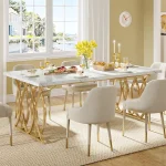 Rectangular Dining Table for 4-6 Modern Kitchen 1