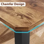 79-Inch Industrial Dining Table for 6-8 Rustic 5