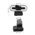 4K USB Webcam with Mic and Ring Light 3